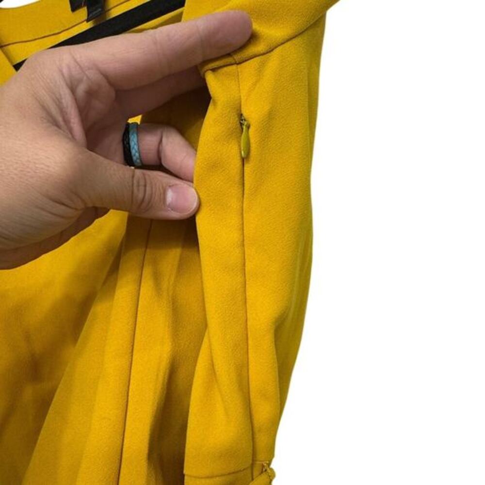 J.Crew Mustard Yellow Wrap Blouse Size 4 Long Sleeve Top Classic Chic - Picture 4 of 6